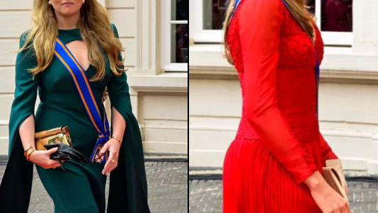 Gasten in galakleding op weg naar Prinsjesdag