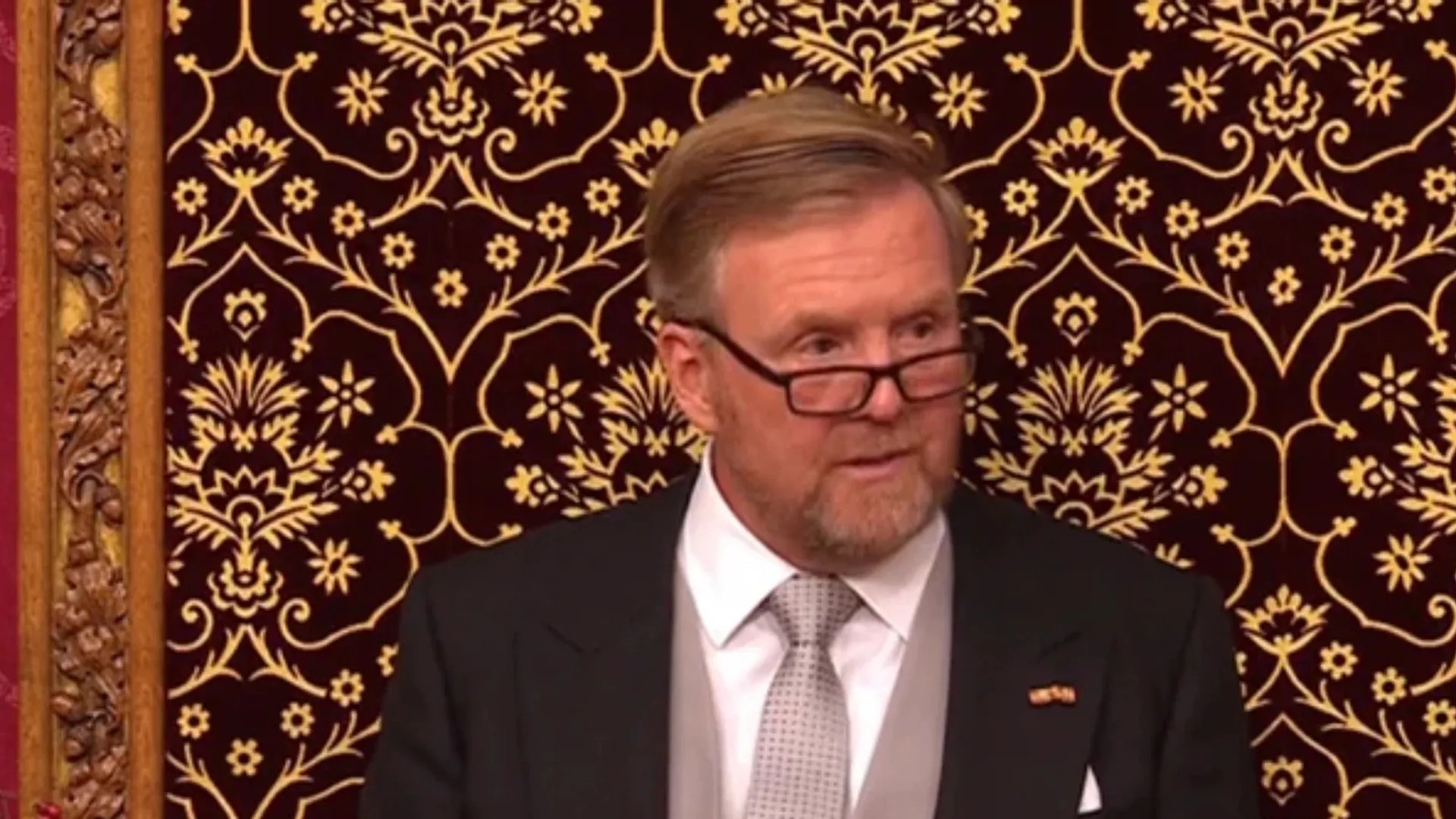 Koning Willem-Alexander spreekt de troonrede uit