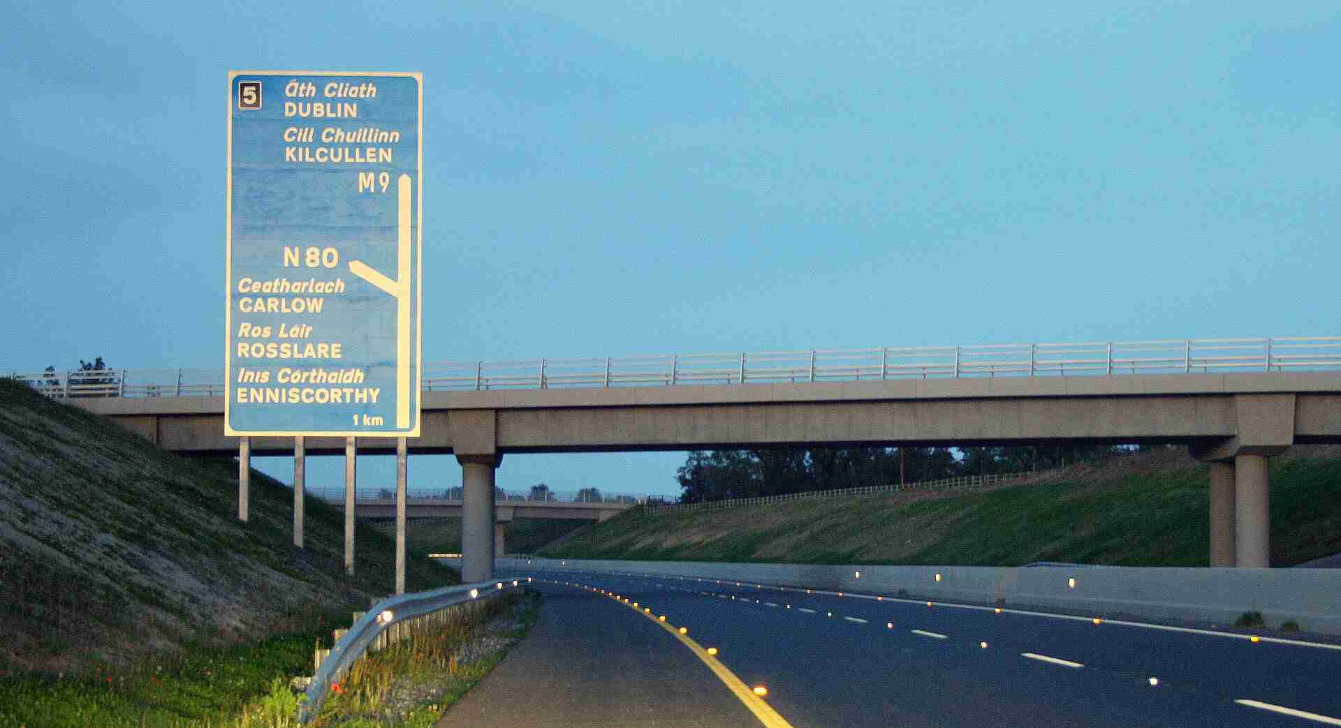De Ierse snelweg M9