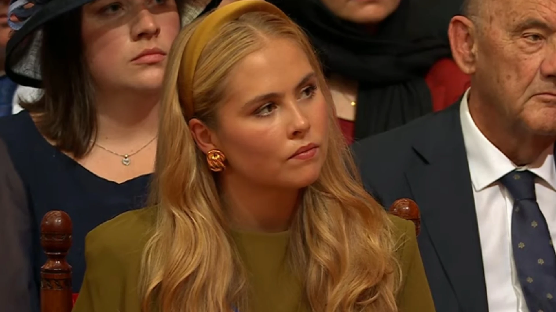 Prinses Amalia in het groen tijdens Prinsjesdag