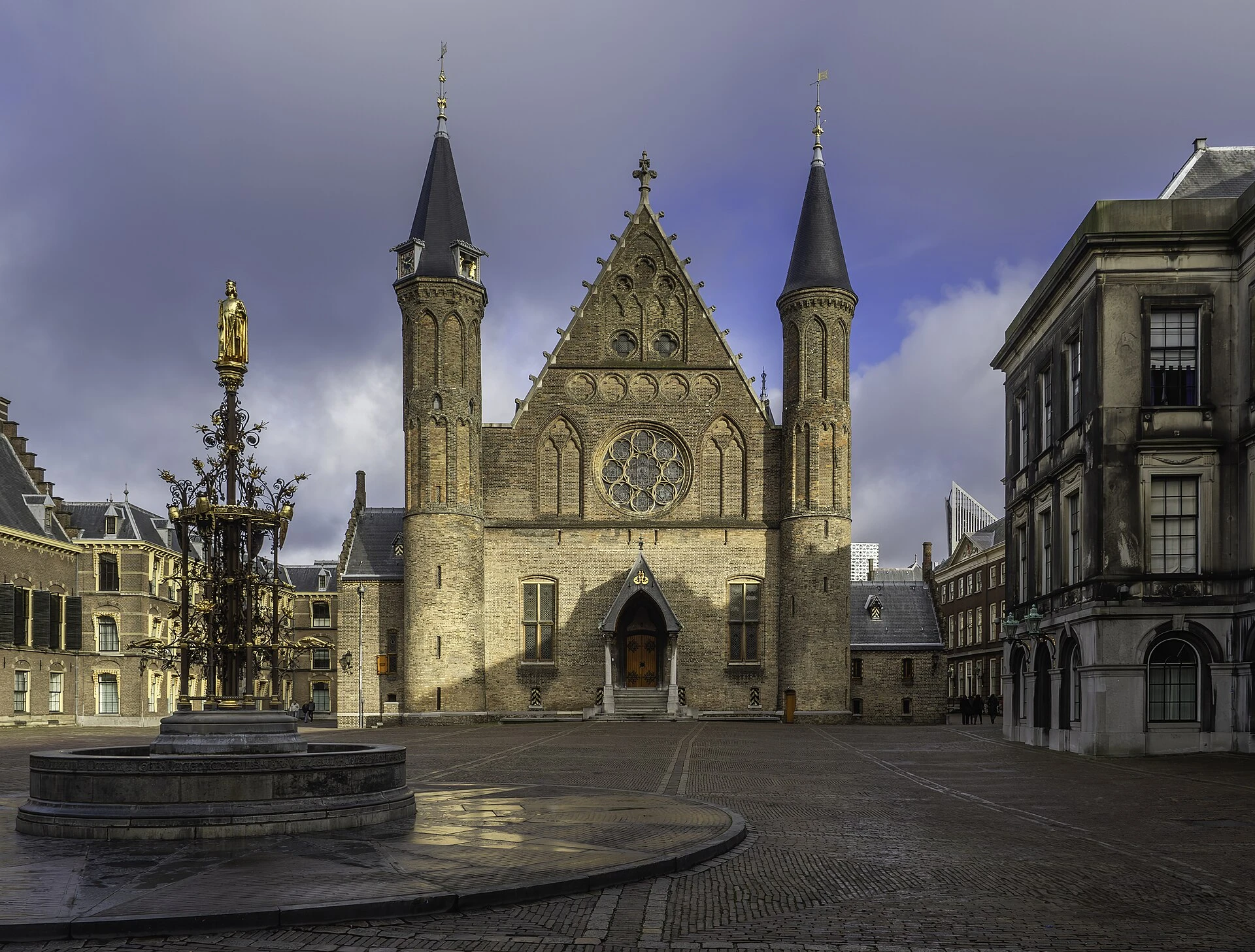 De Ridderzaal op het Binnenhof in Den Haag